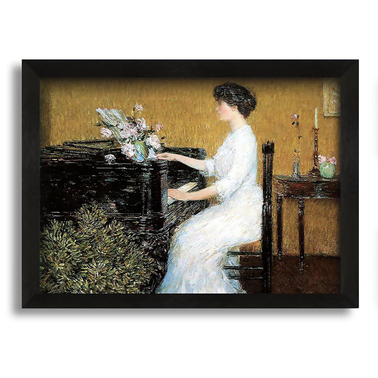 Ophelia & Co. Hassam At The Piano Picture Frame Painting on Canvas